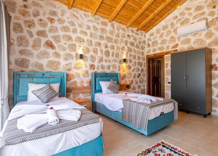 Kalkan'da 2 Yatak Odali Jakuzili Villa-villa Seabird * Kas