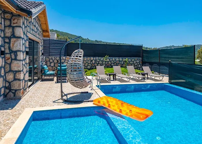 Вілла Kalkan'da 2 Yatak Odali Jakuzili Villa-villa Seabird *