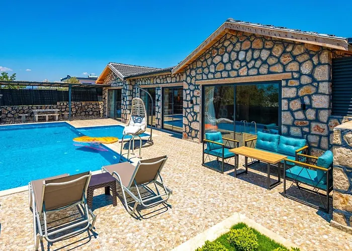 Вілла Kalkan'da 2 Yatak Odali Jakuzili Villa-villa Seabird *