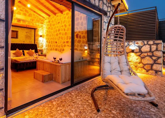 Kalkan'da 2 Yatak Odali Jakuzili Villa-villa Seabird *